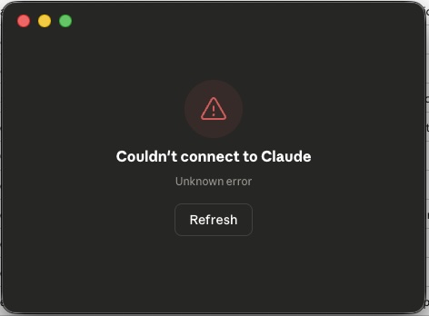 Claude Verbindungsfehler